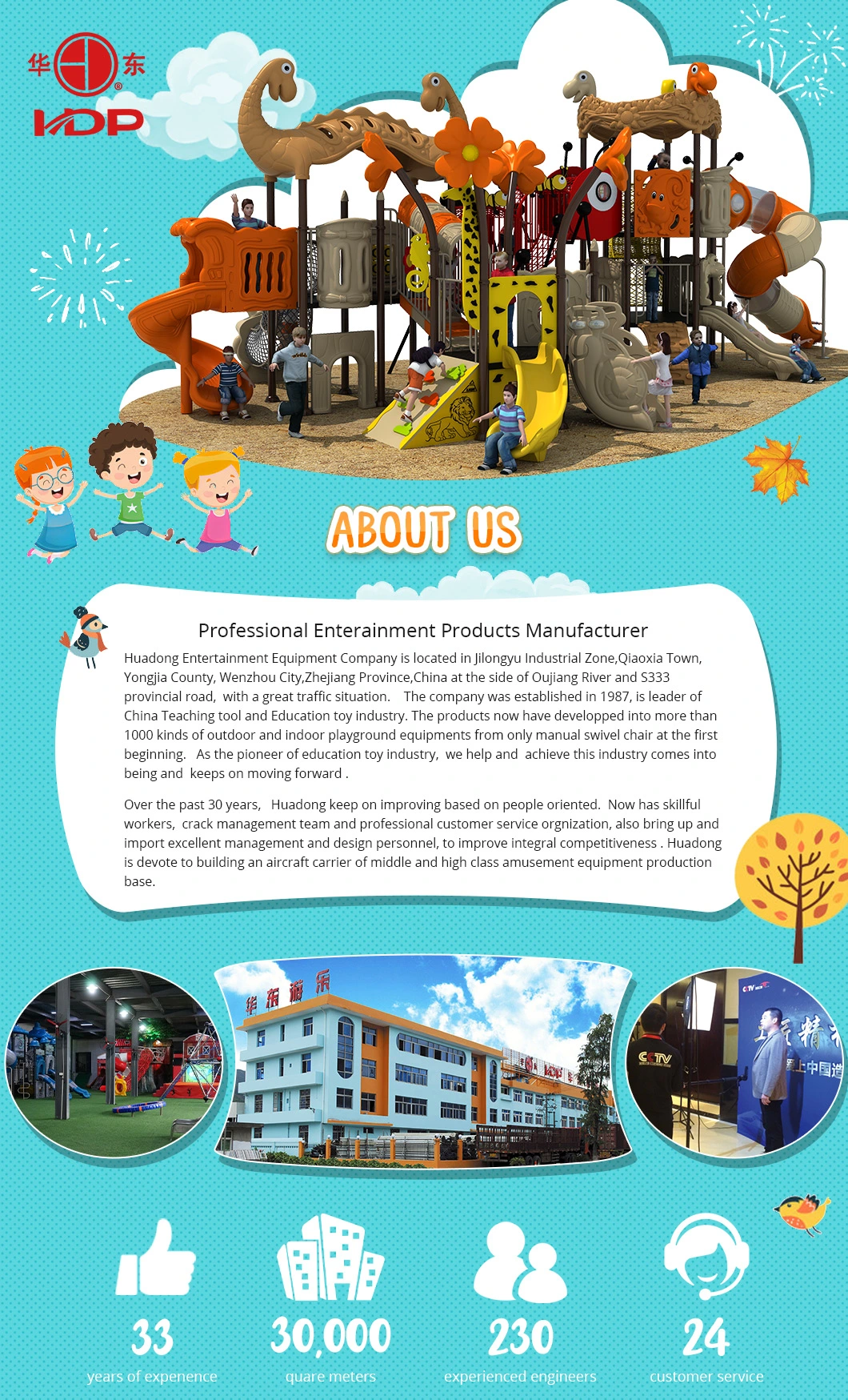 Outdoor Kids Plasitc Playground Equipment with CE/TUV/GS/ASTM Certificates