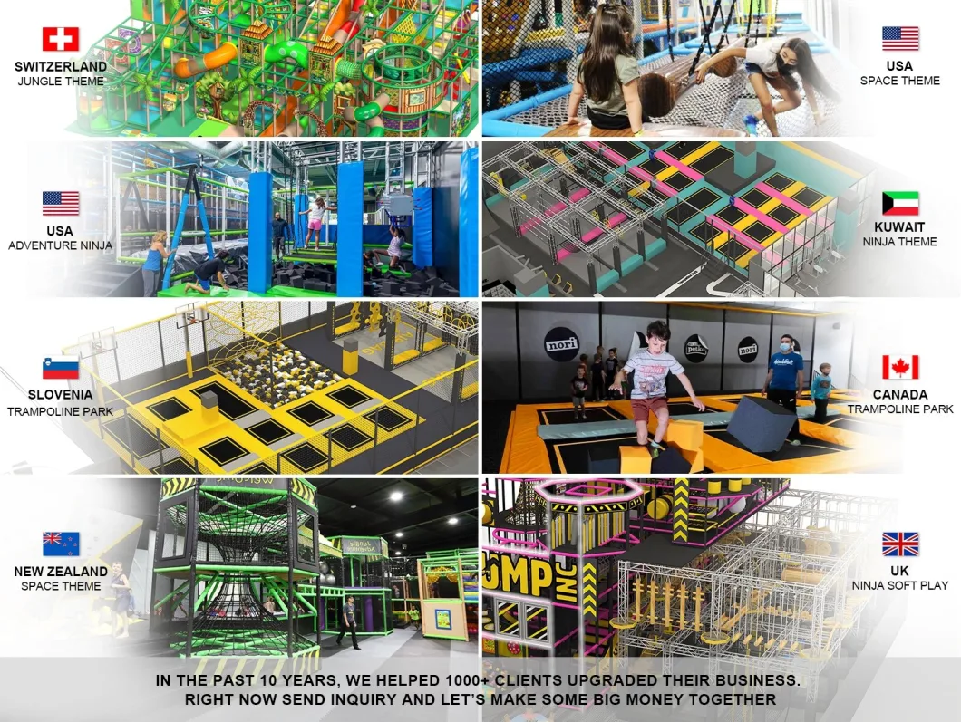 Wholesale Kids Small Trampoline Park Indoor Kids Climbing Nets Indoor Trampoline Park