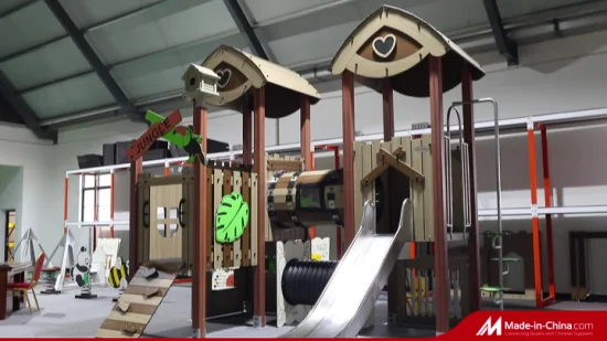 Novo equipamento de playground ao ar livre da série Eco-Wood para crianças
