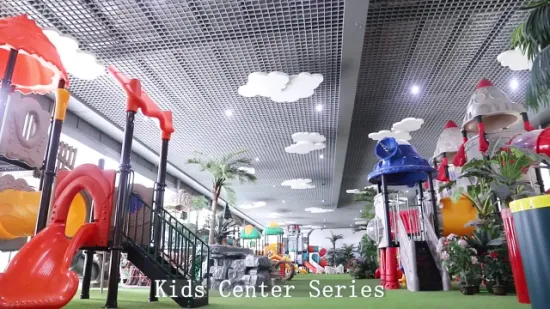 Qitele Playground externo Kidscenter Parque infantil interno de plástico (KID-22201, CD-07X)