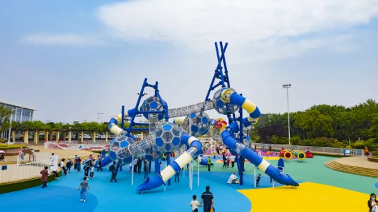 Parque de diversões Escola Shopping Center Uso comunitário Playsets para crianças Playground interno Escorrega de plástico Equipamento de playground ao ar livre para crianças