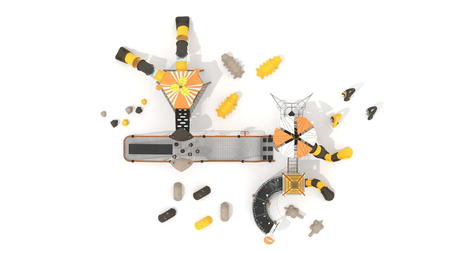 Preço de fábrica comercial supermercado jardim ao ar livre e interior equipamentos de diversão de plástico macio grande e divertido escola ginásio para crianças e crianças