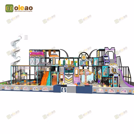 Mini Trampolim Macio Tema Espacial Equipamento de Brinquedo Pré-escolar Interno Personalizado para Crianças